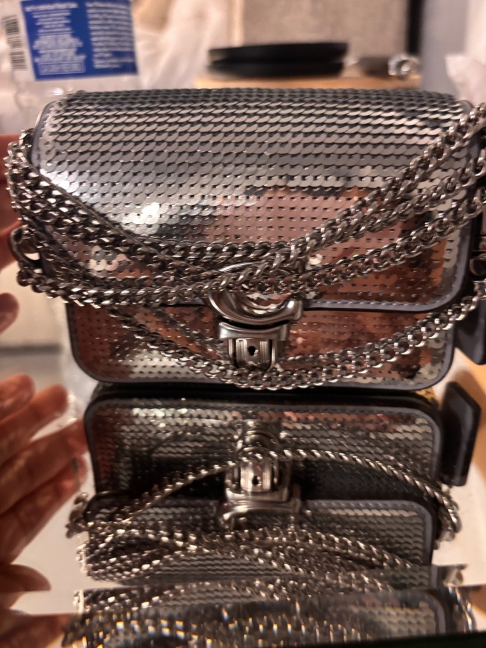 Coach sequins crossbody
